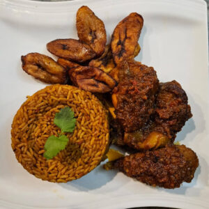 jollof+beef+plantain